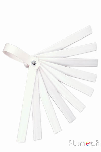 Supporto per ventaglio - 10 braccia in plastica - bianco-crema